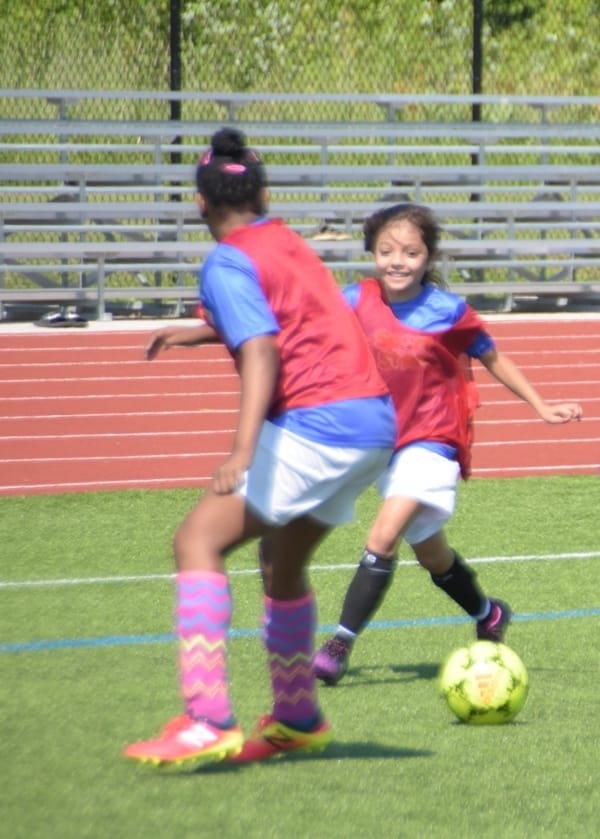 Mississauga Girls Playing Soccer